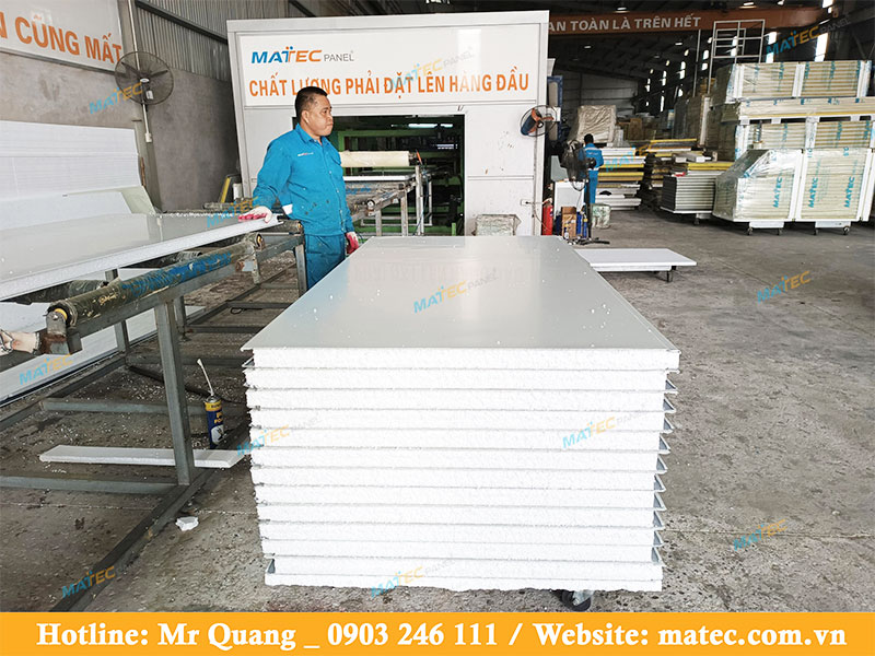 Sản xuất tấm Panel EPS tại nhà máy MatecPanel